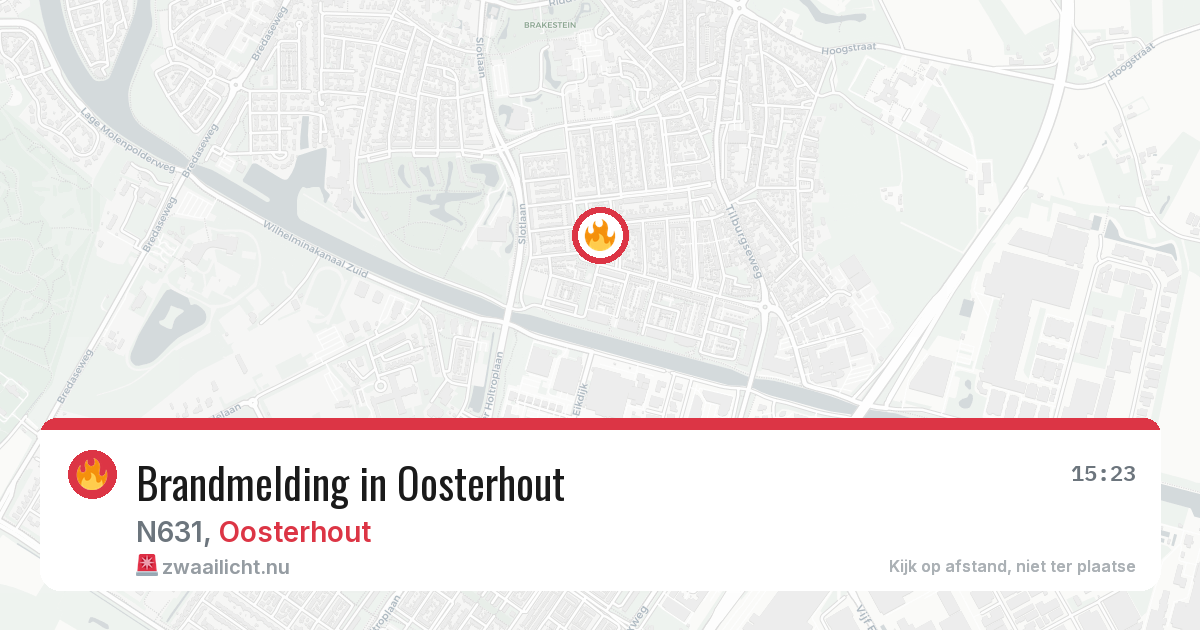 Brandmelding in Oosterhout — 28 mei 2026