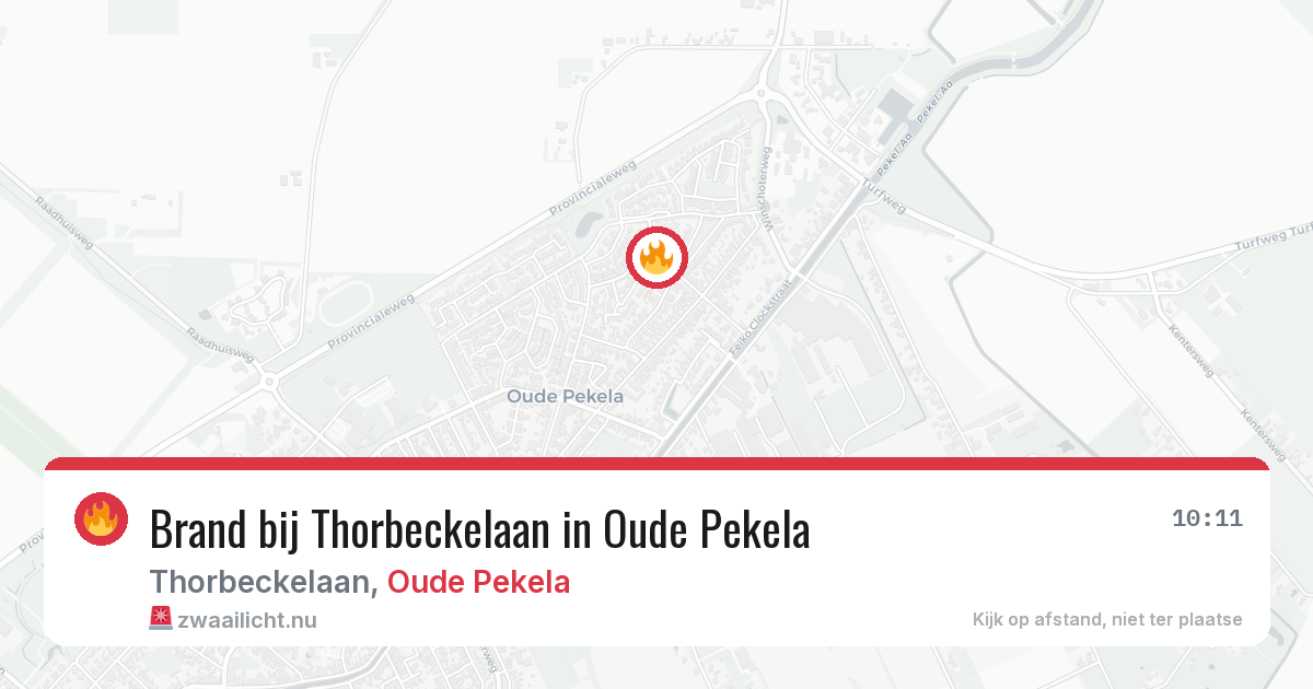 Brand bij Thorbeckelaan in Oude Pekela — 23 jul 2026