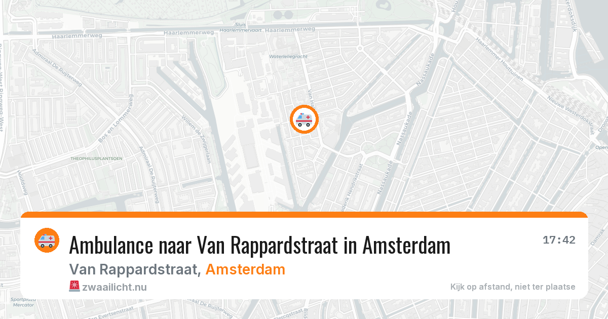 Ambulance naar Van Rappardstraat in Amsterdam — 8 mei 2026