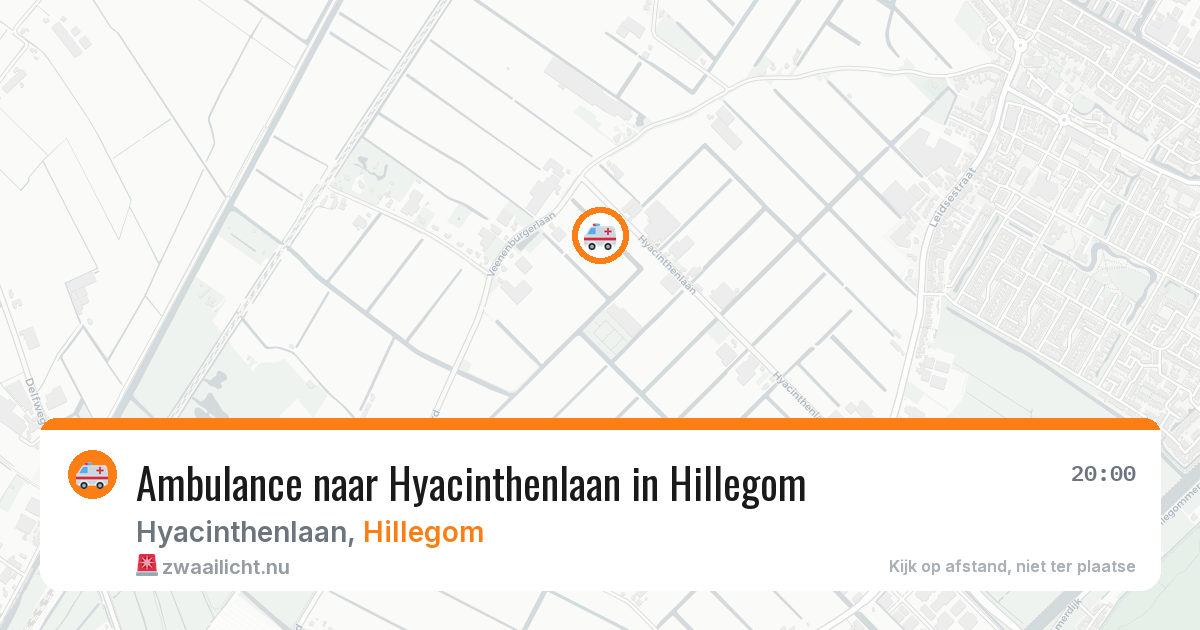 Ambulance naar Hyacinthenlaan in Hillegom — 9 jul 2026