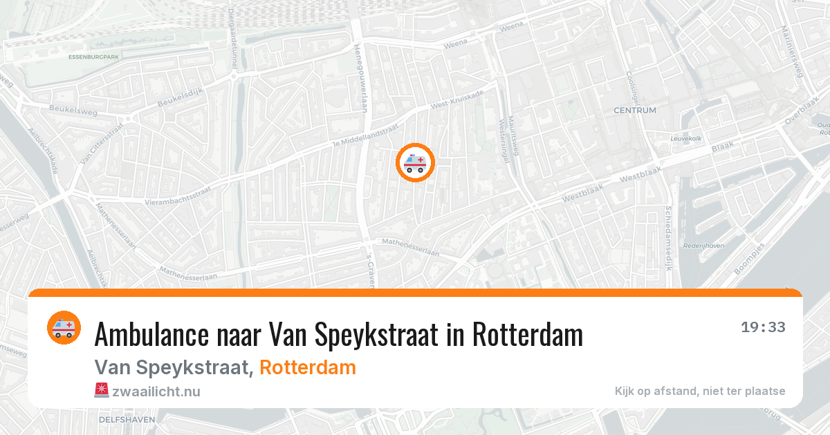 Ambulance naar Van Speykstraat in Rotterdam — 22 mei 2026