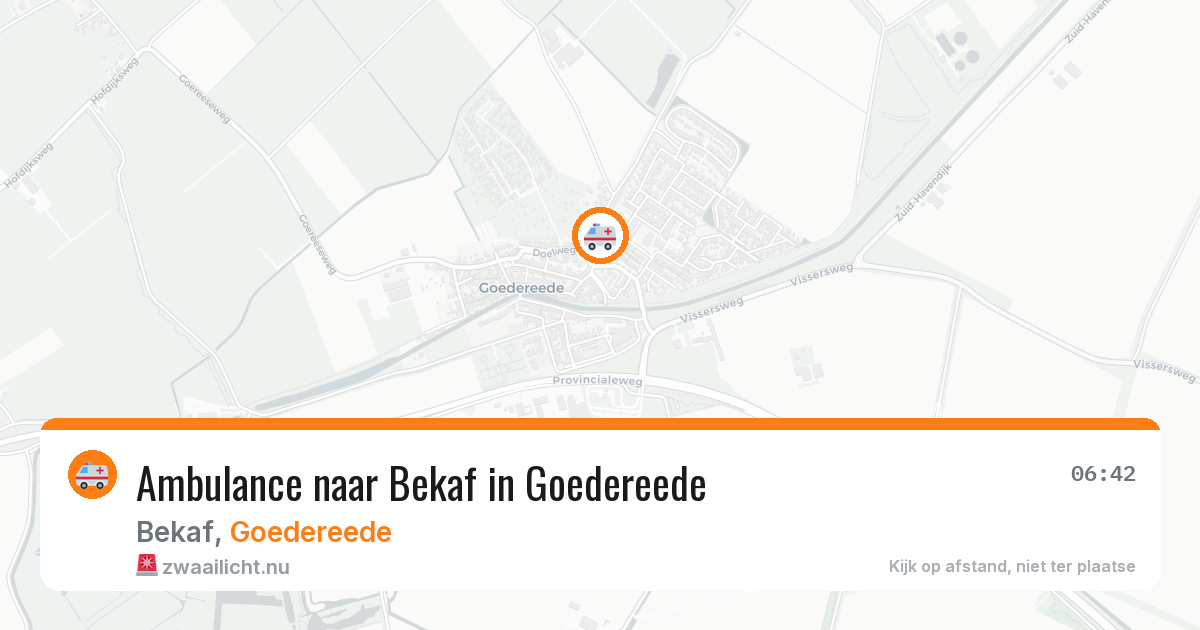 Ambulance naar Bekaf in Goedereede — 28 mrt 2026