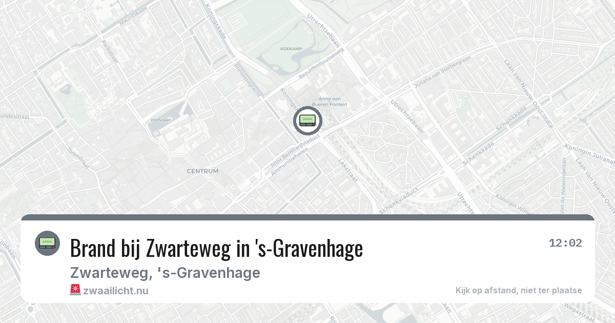 Brand bij Zwarteweg in 's-Gravenhage — 2 feb 2026
