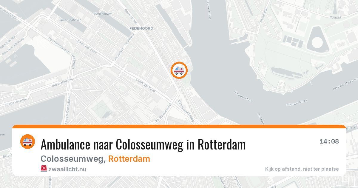 Ambulance naar Colosseumweg in Rotterdam — 22 jul 2026