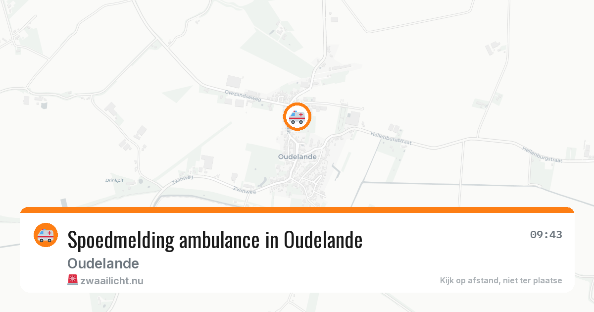 Spoedmelding ambulance in Oudelande — 26 mei 2026