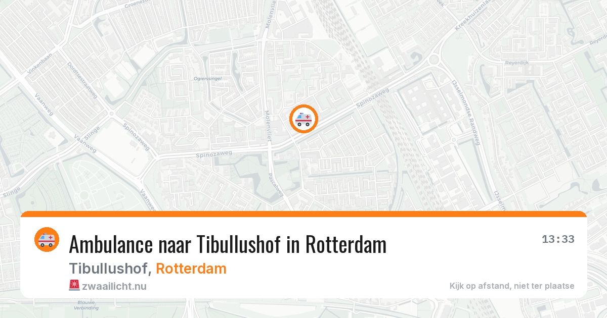 Ambulance naar Tibullushof in Rotterdam — 18 jul 2026