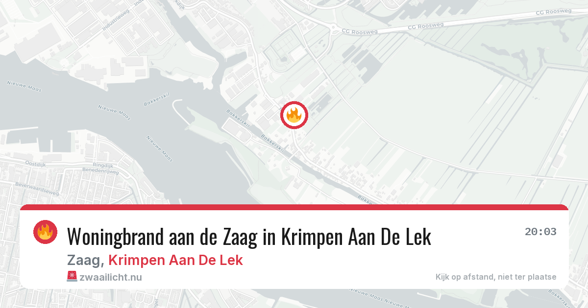 Woningbrand aan de Zaag in Krimpen Aan De Lek — 31 mrt 2026