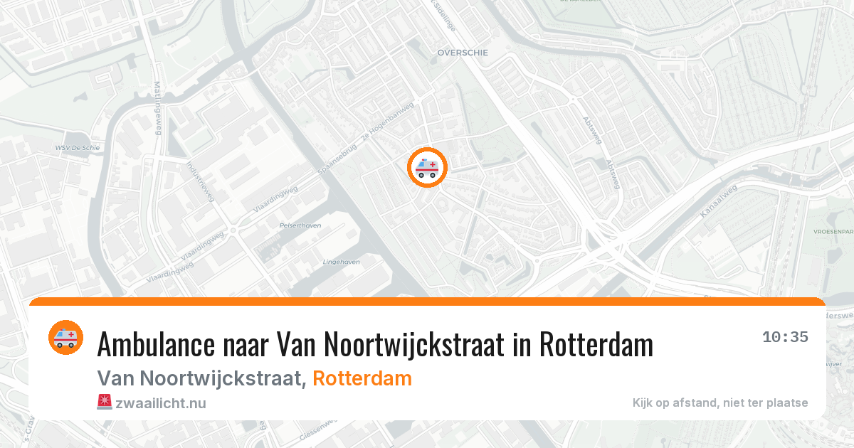 Ambulance naar Van Noortwijckstraat in Rotterdam — 26 mrt 2026