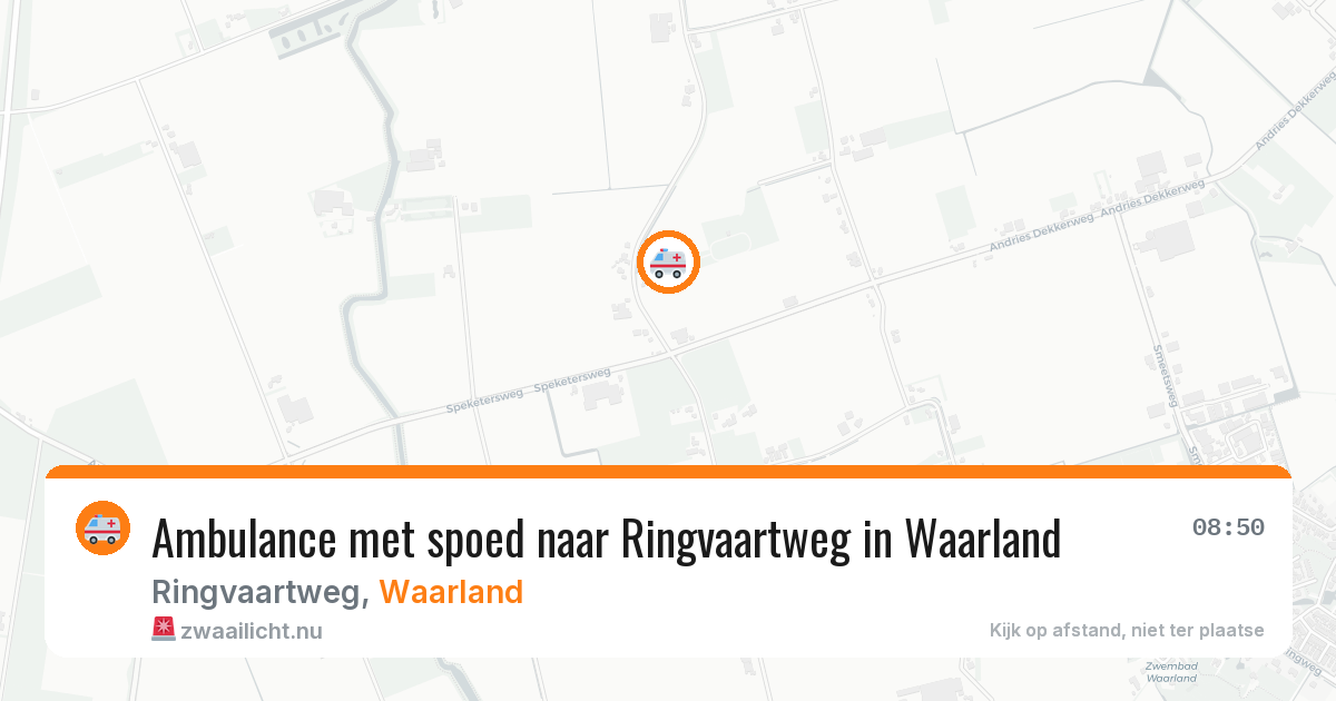 Ambulance met spoed naar Ringvaartweg in Waarland — 31 jan 2026