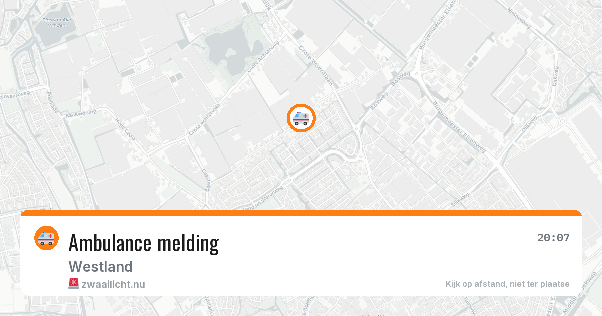 Ambulance melding — 20 feb 2026