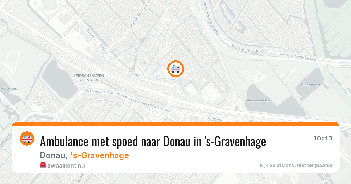 Ambulance met spoed naar Donau in 's-Gravenhage — 17 jul 2026