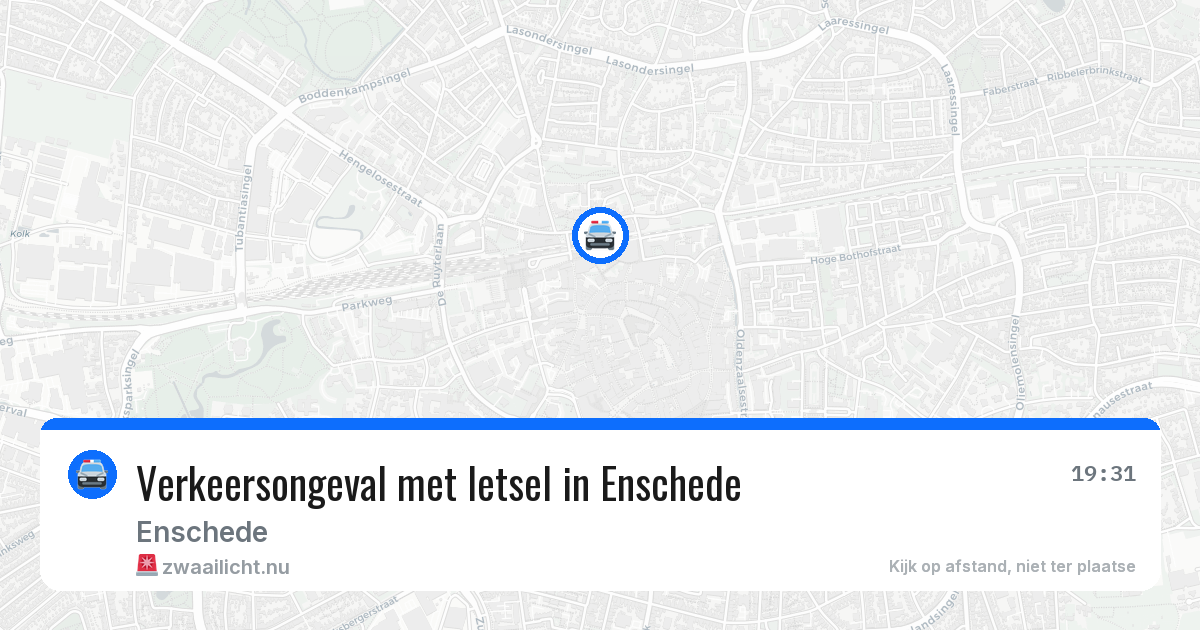 Verkeersongeval met letsel in Enschede — 23 feb 2026