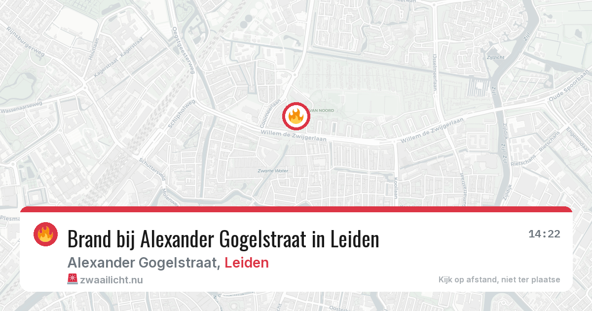 Brand bij Alexander Gogelstraat in Leiden — 30 mei 2026