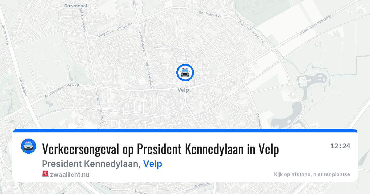 Verkeersongeval op President Kennedylaan in Velp — 11 feb 2026