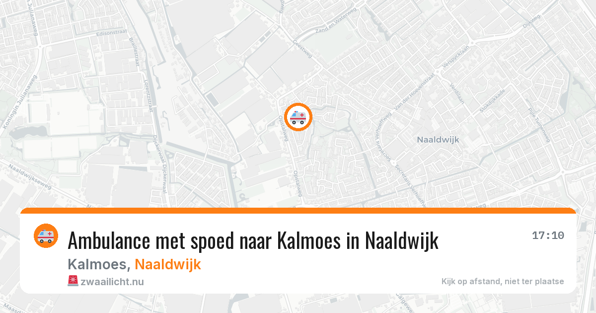 Ambulance met spoed naar Kalmoes in Naaldwijk — 1 mrt 2026