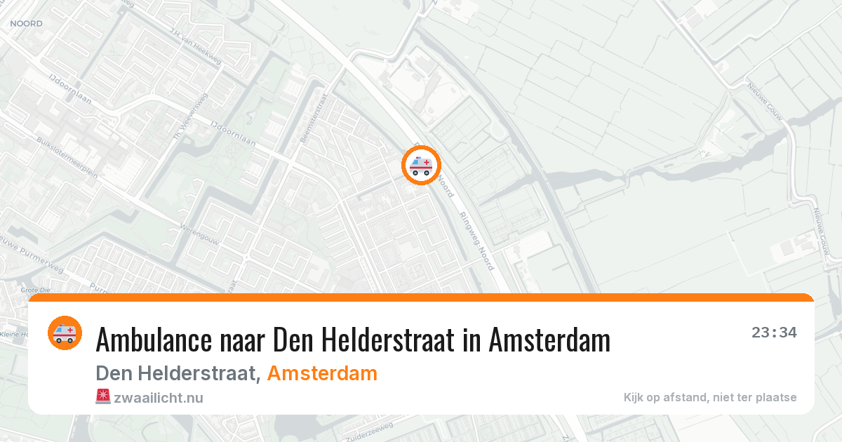 Ambulance naar Den Helderstraat in Amsterdam — 30 mei 2026