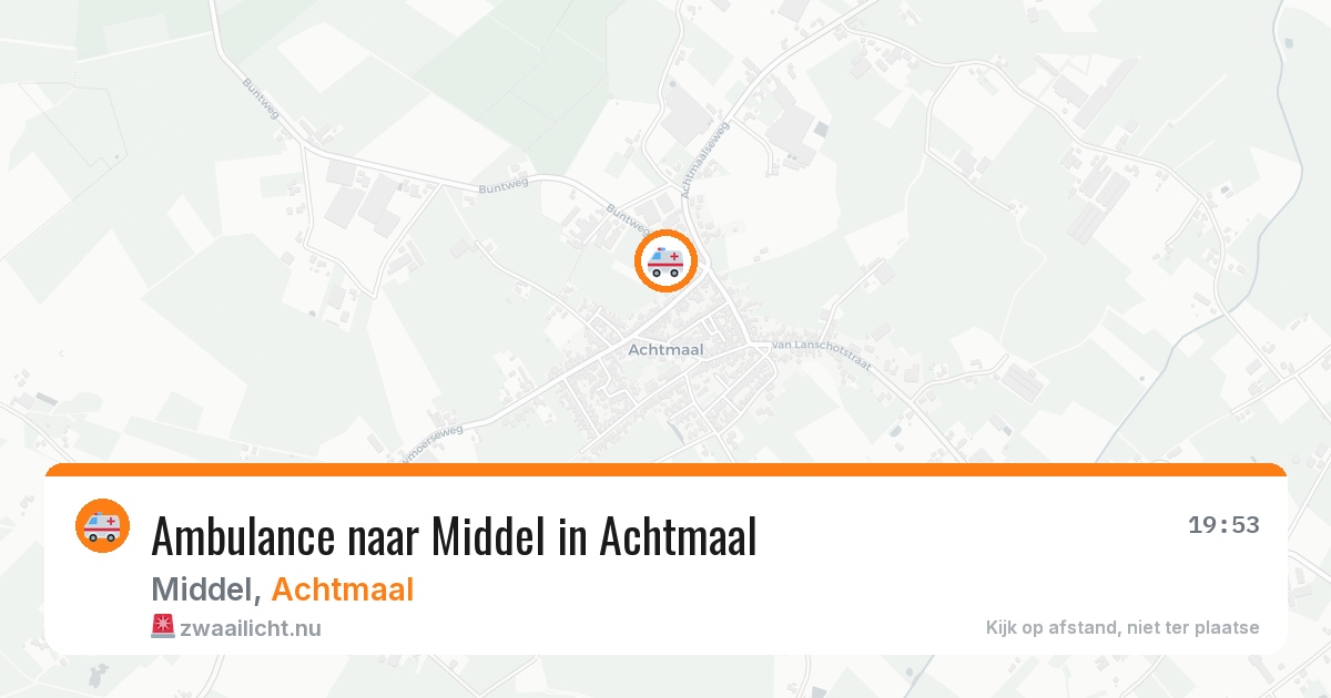 Ambulance naar Middel in Achtmaal — 11 mrt 2026