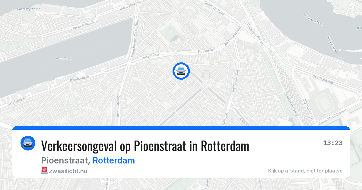 Verkeersongeval op Pioenstraat in Rotterdam — 24 mei 2026