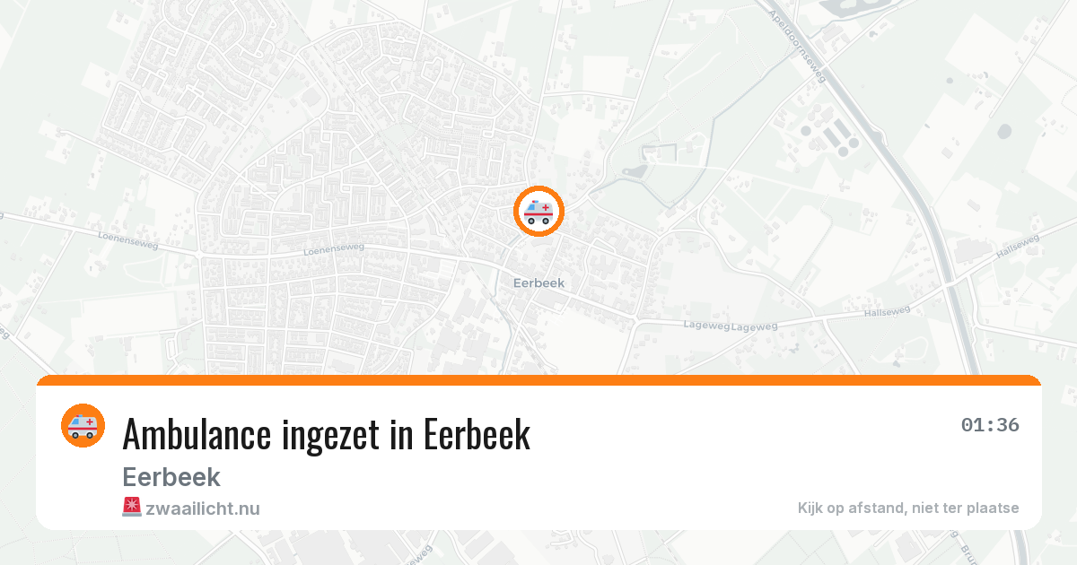 Ambulance ingezet in Eerbeek — 17 jul 2026