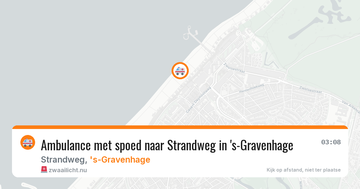 Ambulance met spoed naar Strandweg in 's-Gravenhage — 24 jan 2026
