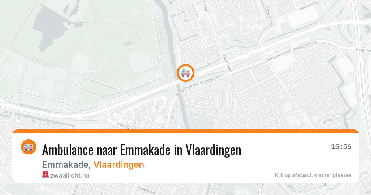 Ambulance naar Emmakade in Vlaardingen — 14 mei 2026