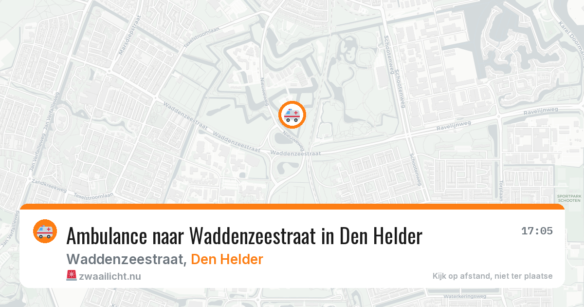 Ambulance naar Waddenzeestraat in Den Helder — 31 mei 2026