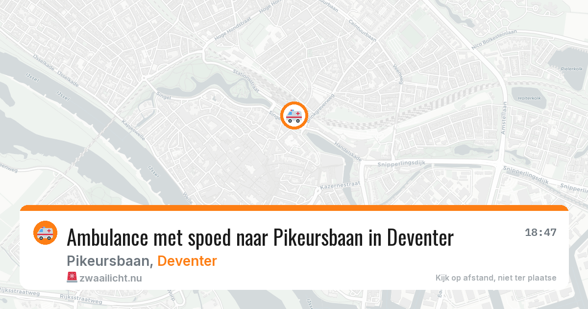 Ambulance met spoed naar Pikeursbaan in Deventer — 25 mrt 2026