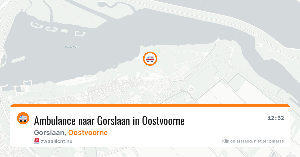 Ambulance naar Gorslaan in Oostvoorne — 18 jul 2026