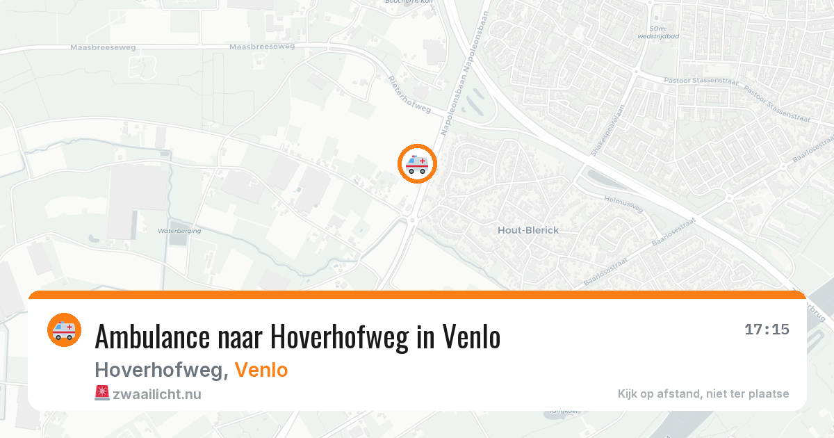 Ambulance naar Hoverhofweg in Venlo — 18 jul 2026