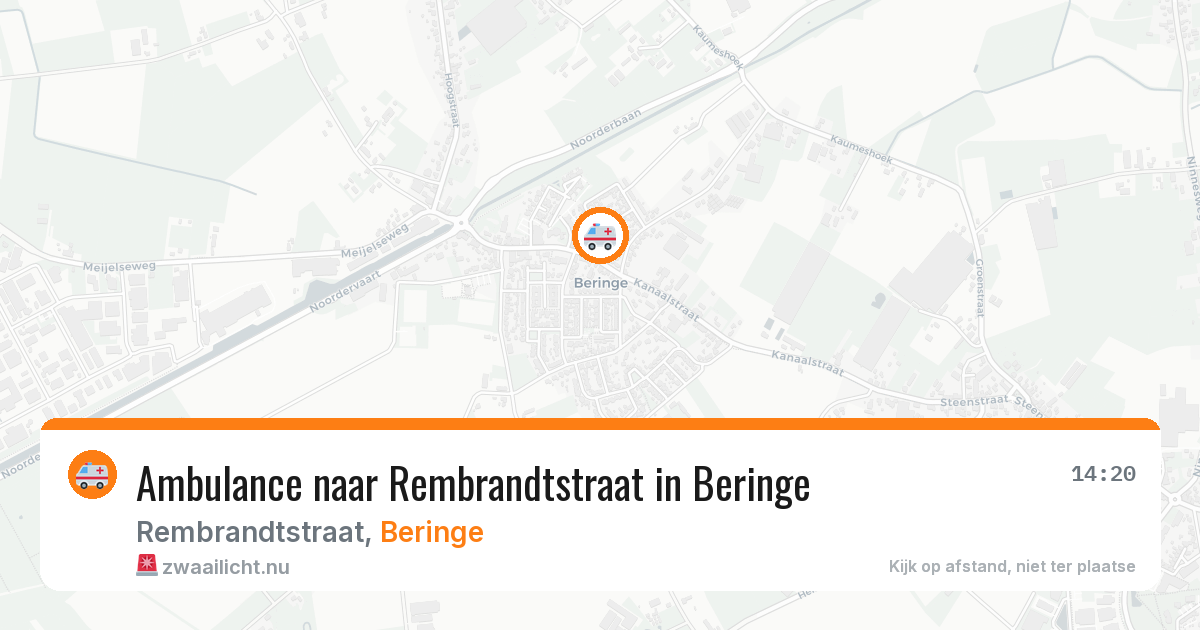 Ambulance naar Rembrandtstraat in Beringe — 10 jul 2026