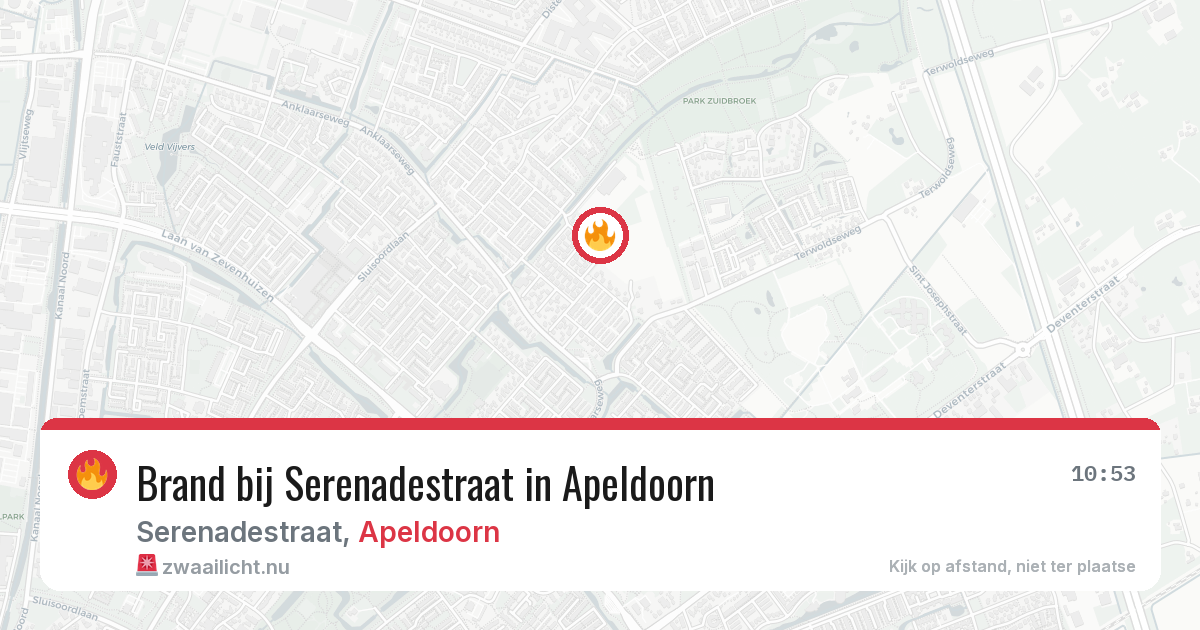 Brand bij Serenadestraat in Apeldoorn — 1 jun 2026