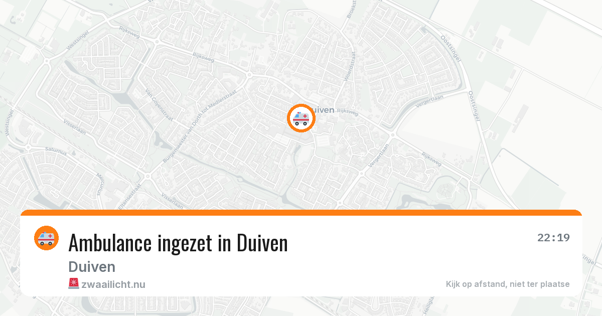 Ambulance ingezet in Duiven — 2 apr 2026