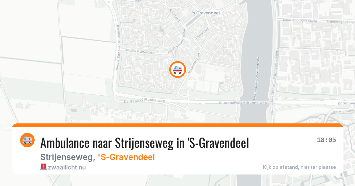 Ambulance naar Strijenseweg in 'S-Gravendeel — 17 jul 2026