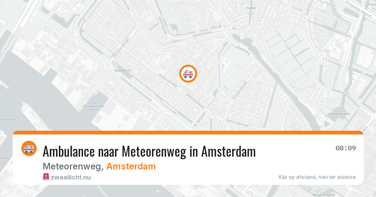 Ambulance naar Meteorenweg in Amsterdam — 21 mei 2026