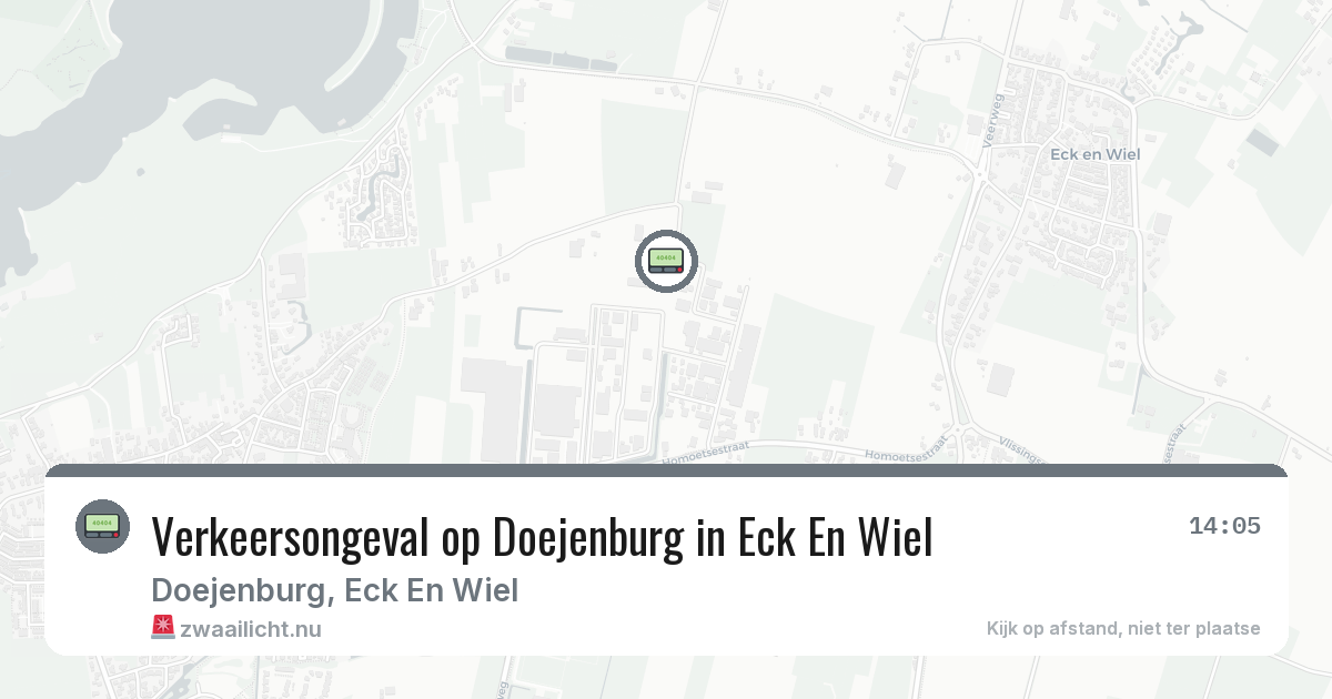 Verkeersongeval op Doejenburg in Eck En Wiel — 18 feb 2026