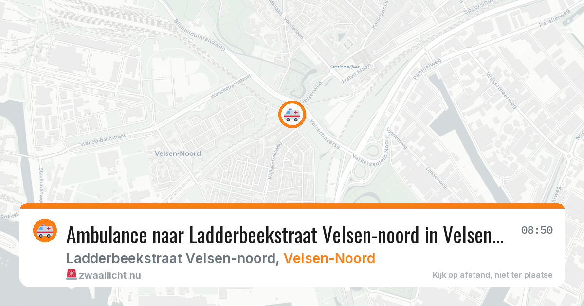 Ambulance naar Ladderbeekstraat Velsen-noord in Velsen-Noord — 4 apr 2026