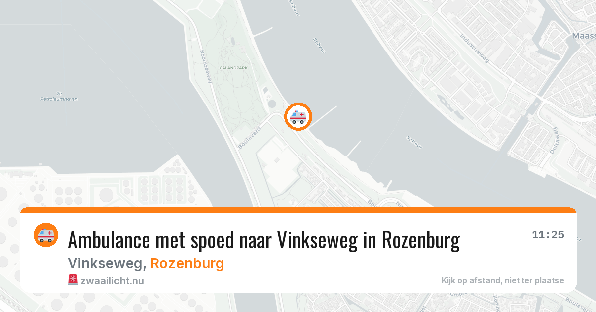 Ambulance met spoed naar Vinkseweg in Rozenburg — 16 jul 2026