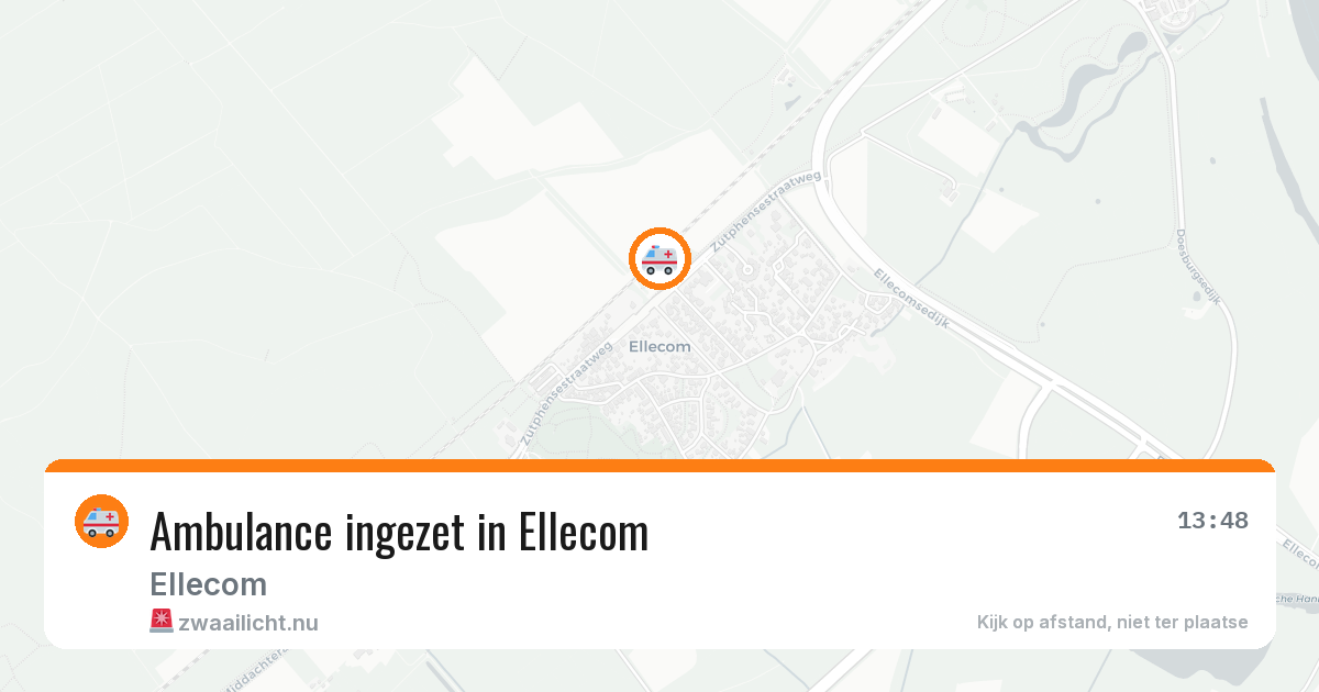 Ambulance ingezet in Ellecom — 12 jul 2026