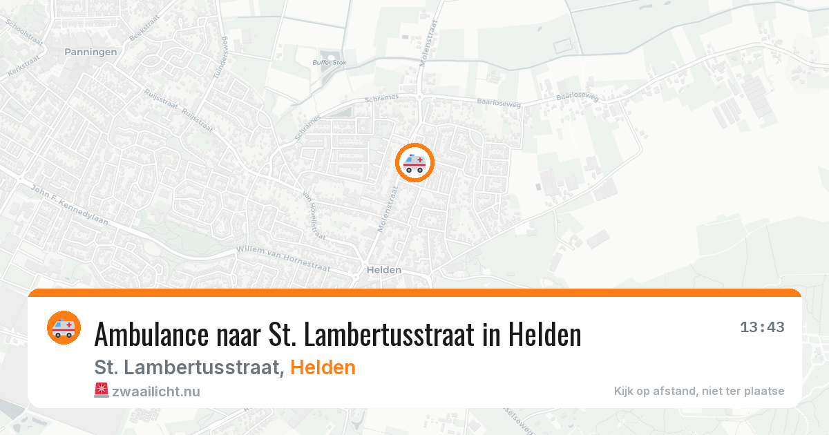 Ambulance naar St. Lambertusstraat in Helden — 4 jun 2026
