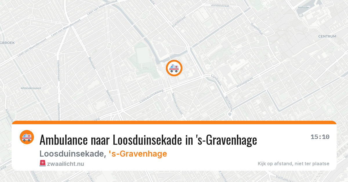 Ambulance naar Loosduinsekade in 's-Gravenhage — 29 mei 2026