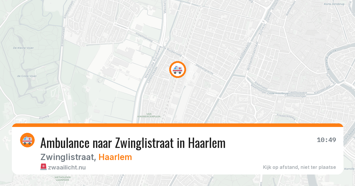 Ambulance naar Zwinglistraat in Haarlem — 2 jun 2026