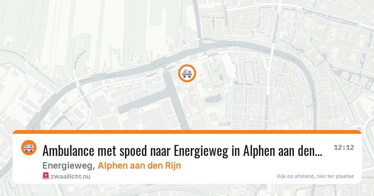 Ambulance met spoed naar Energieweg in Alphen aan den Rijn — 19 feb 2026