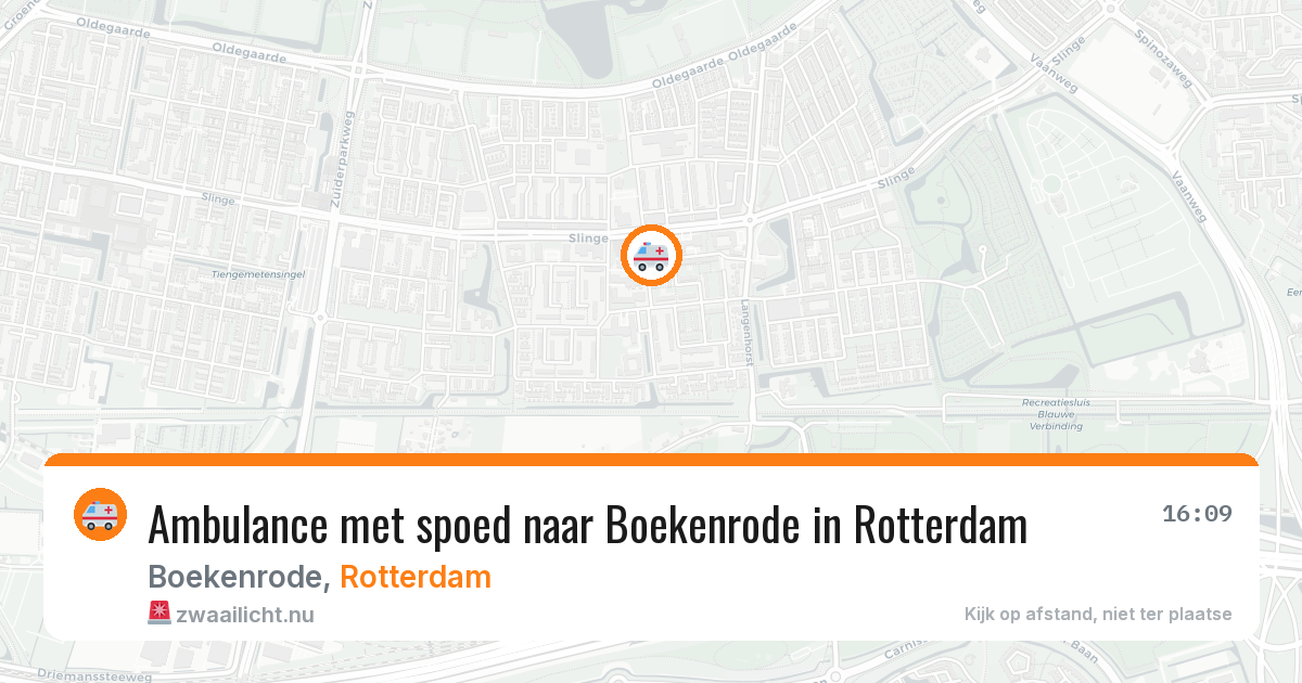Ambulance met spoed naar Boekenrode in Rotterdam — 23 mrt 2026