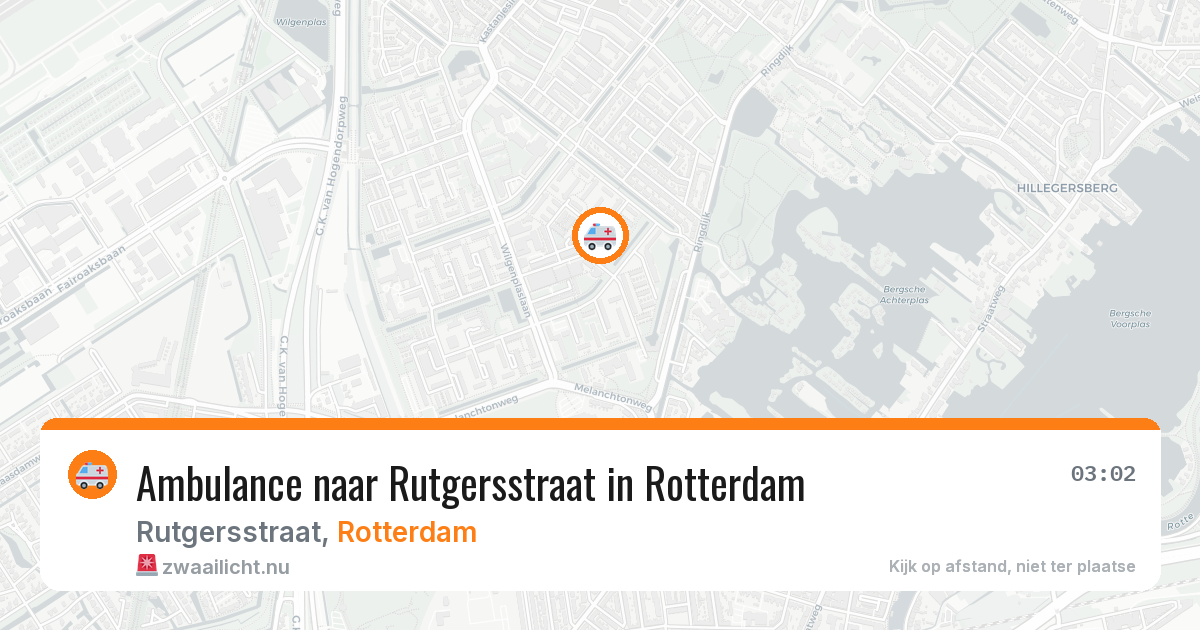 Ambulance naar Rutgersstraat in Rotterdam — 18 jul 2026