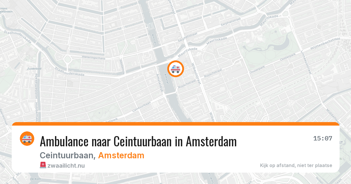 Ambulance naar Ceintuurbaan in Amsterdam — 28 mrt 2026