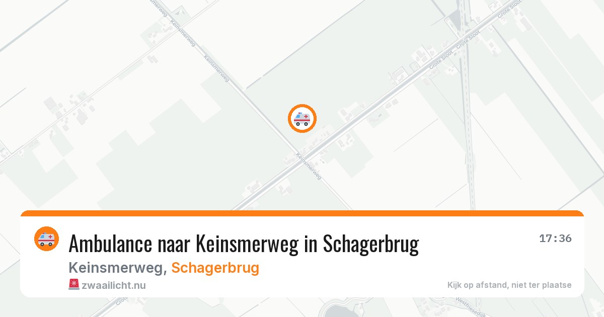 Ambulance naar Keinsmerweg in Schagerbrug — 18 jul 2026