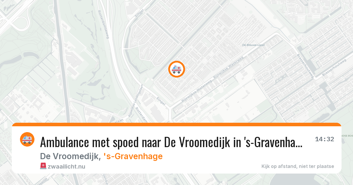 Ambulance met spoed naar De Vroomedijk in 's-Gravenhage — 7 apr 2026