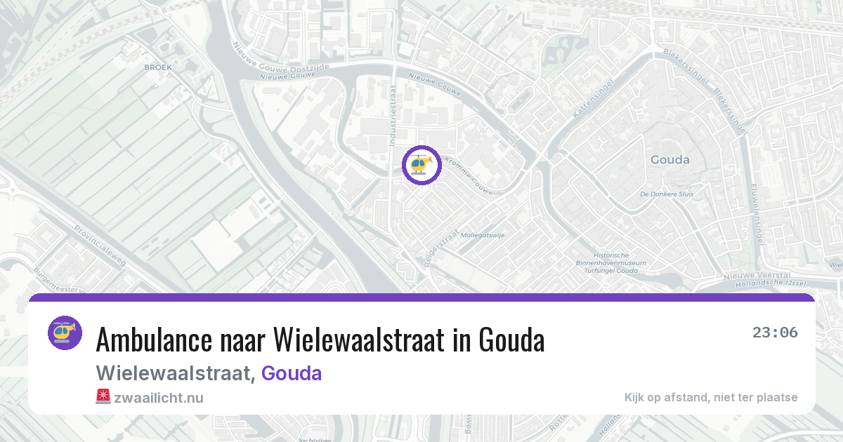 Ambulance naar Wielewaalstraat in Gouda — 30 mei 2026