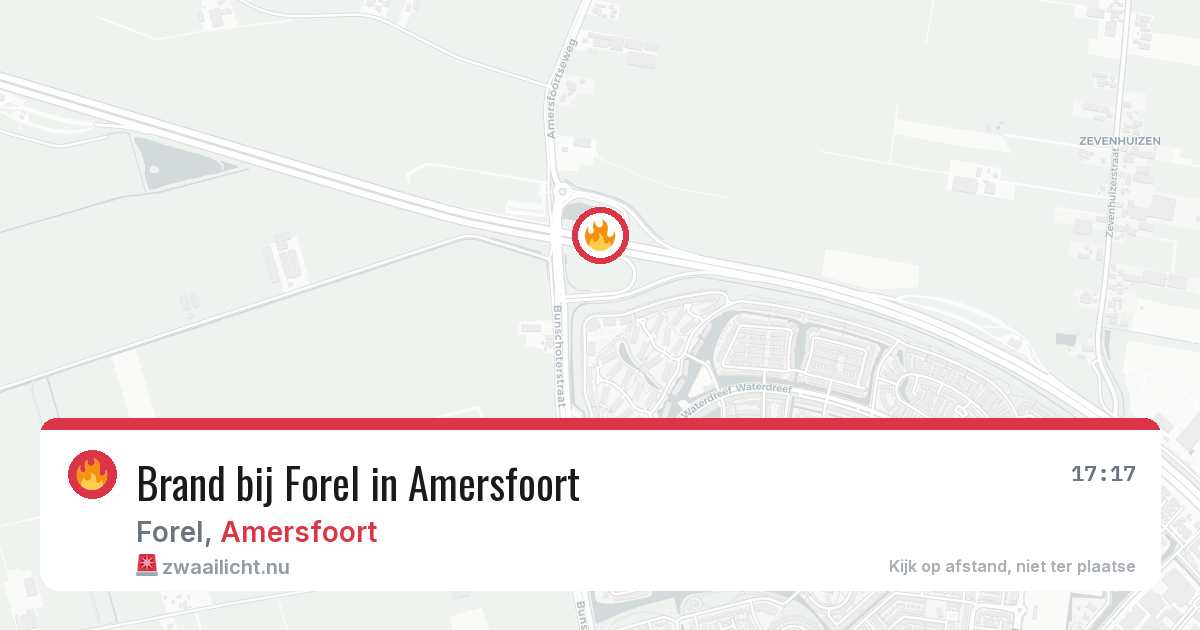 Brand bij Forel in Amersfoort — 20 apr 2026