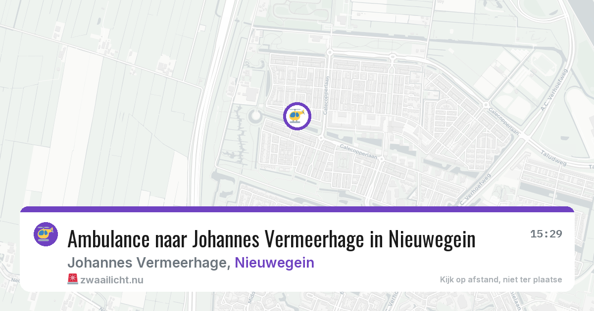 Ambulance naar Johannes Vermeerhage in Nieuwegein — 18 jul 2026